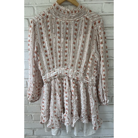 Anthropologie Dresses & Skirts - Anthropologie Let Me Be Mock Neck Sheer Floral Print‎ Mini Dress Size Medium